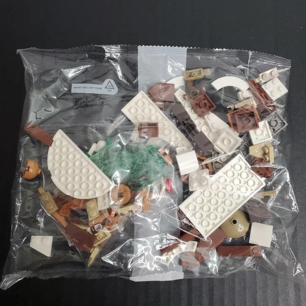 Lego‎ Replacement Pieces Sealed Bag #5 Brown, White, Leaves Bricks 2017 - 332R4